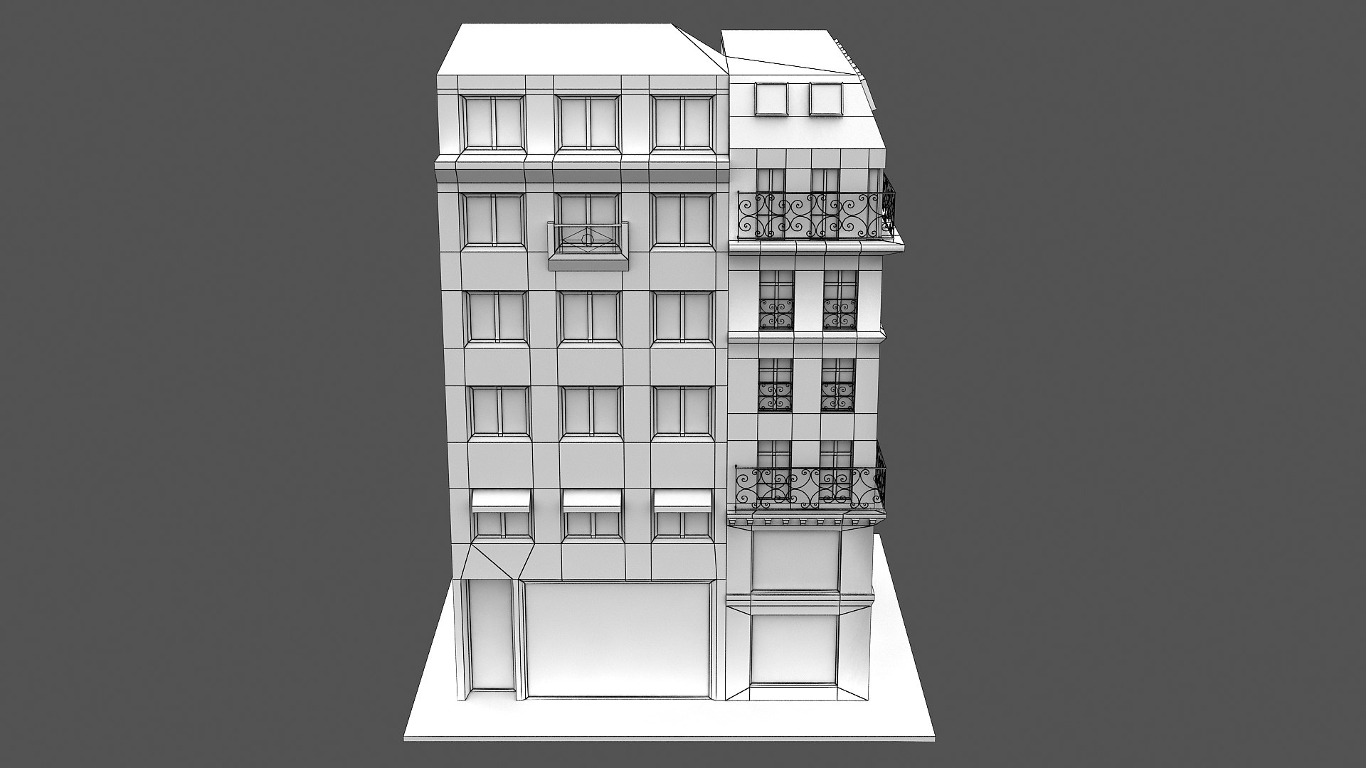 Typical Parisian Corner Building 03 3D model https://p.turbosquid.com/ts-thumb/D7/3Iz6Fa/wo/wire_010004/jpg/1618050543/1920x1080/fit_q87/7721b0eaa4f1f901c271e35953189d391a9eabbb/wire_010004.jpg