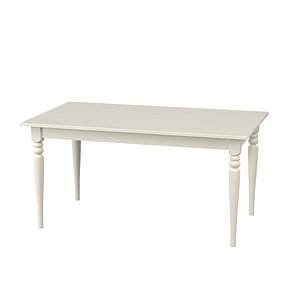3D Ingatorp Extendable White Table PBR model