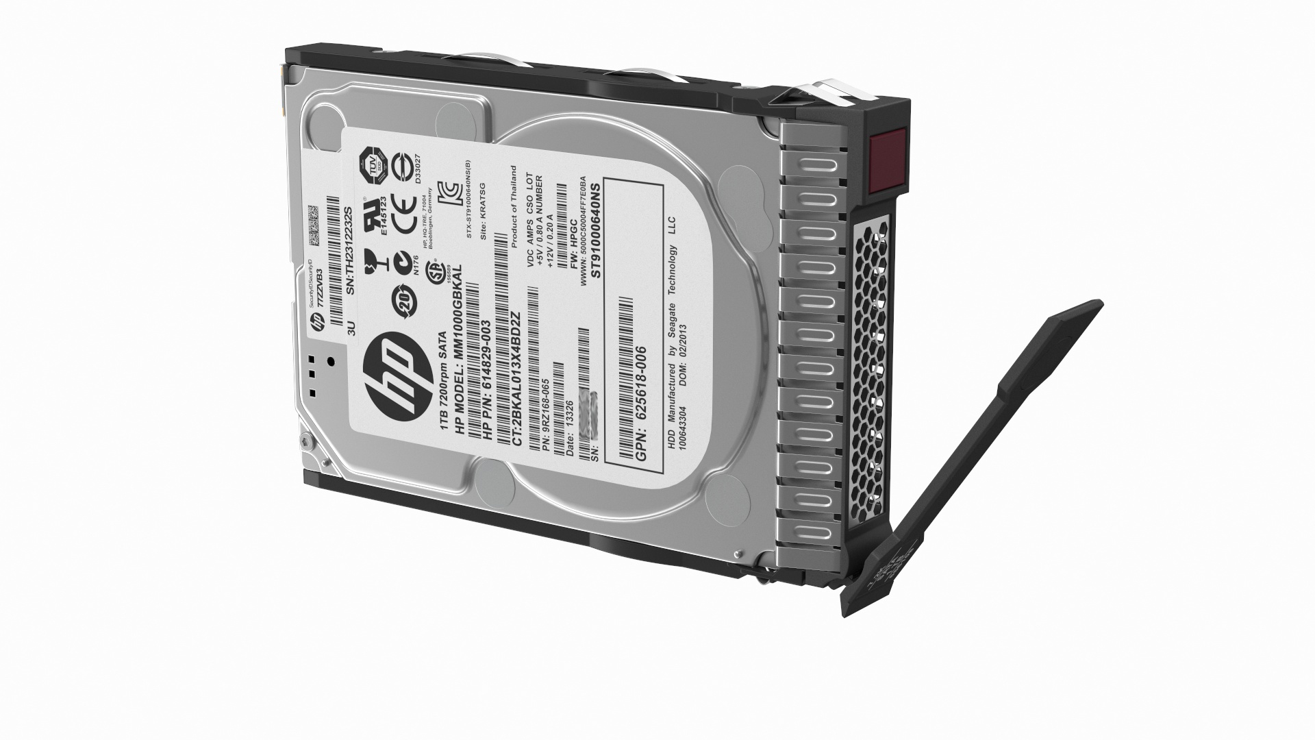 3D Hp Mm1000gbkal Hdd Model - TurboSquid 1465084