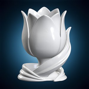 3D Tulip Flower Brush Holder 3D Printable Model model