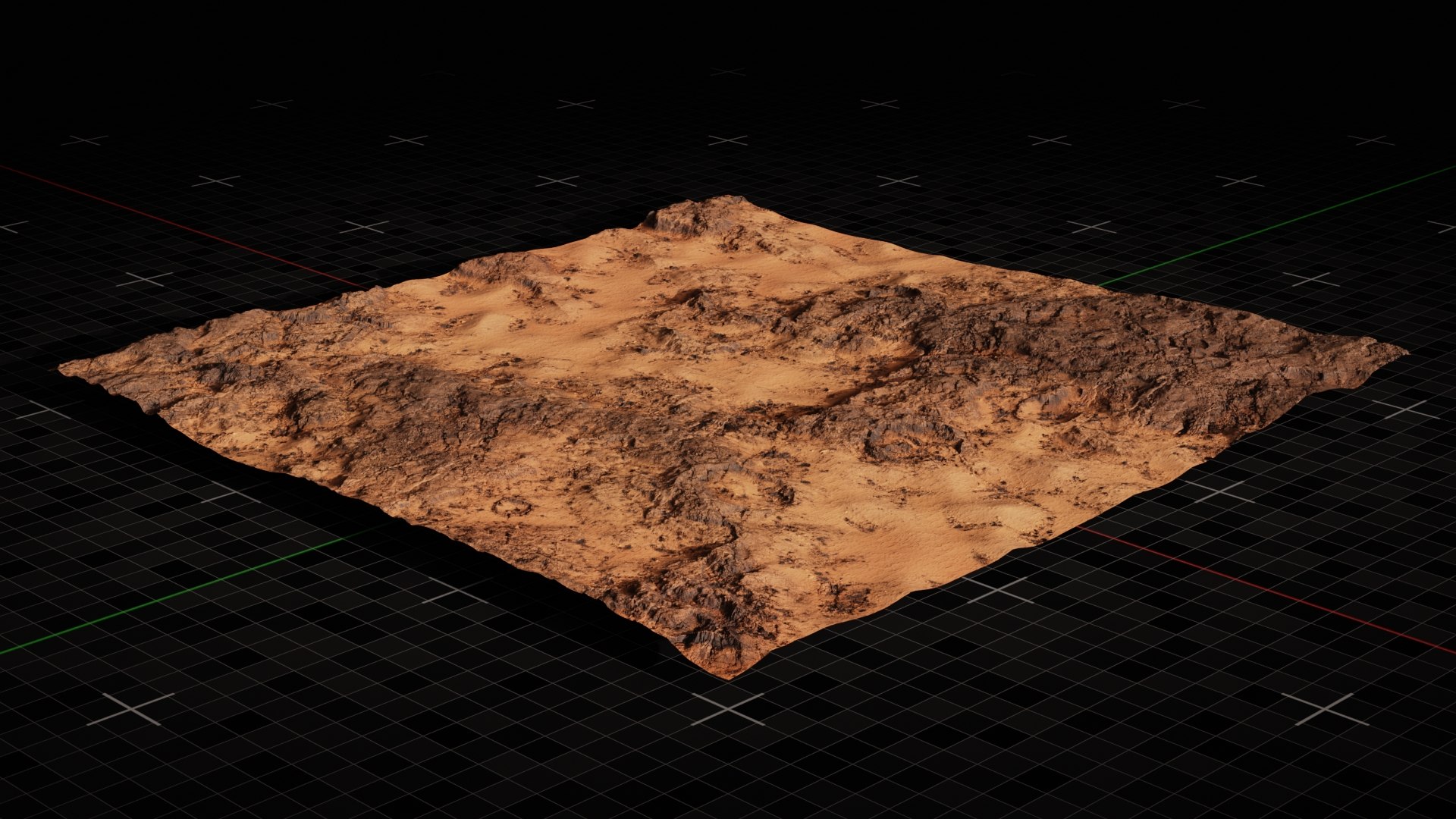 3D Mars Rocky Terrain 1 - TurboSquid 2272635
