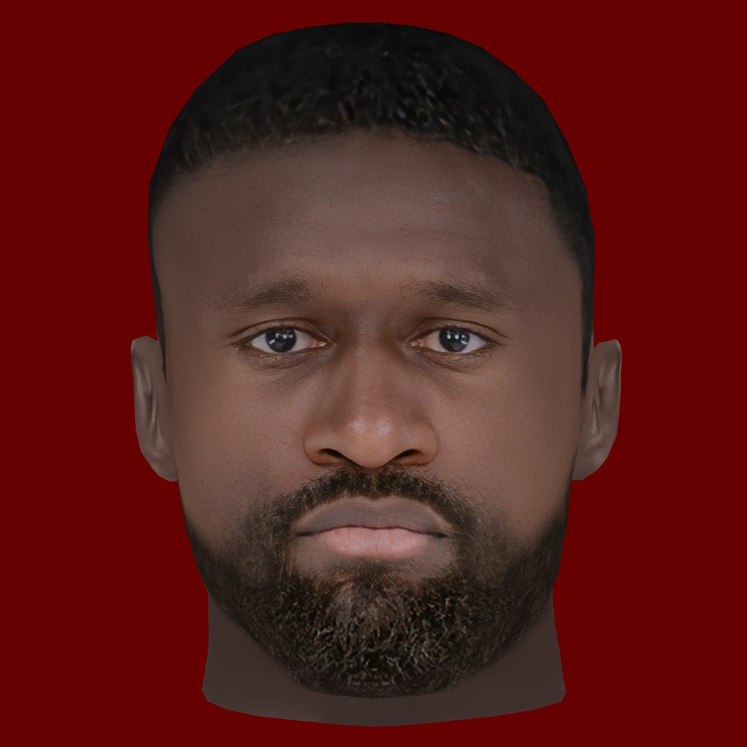 3D Antonio Rudiger Head Low Poly Head For Game Model TurboSquid 2204639