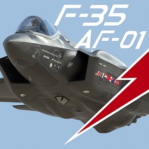 US Air Force F-35 AF-1 Lightning II with Pilot