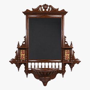 JHAROKHA WALL MIRROR 3D model