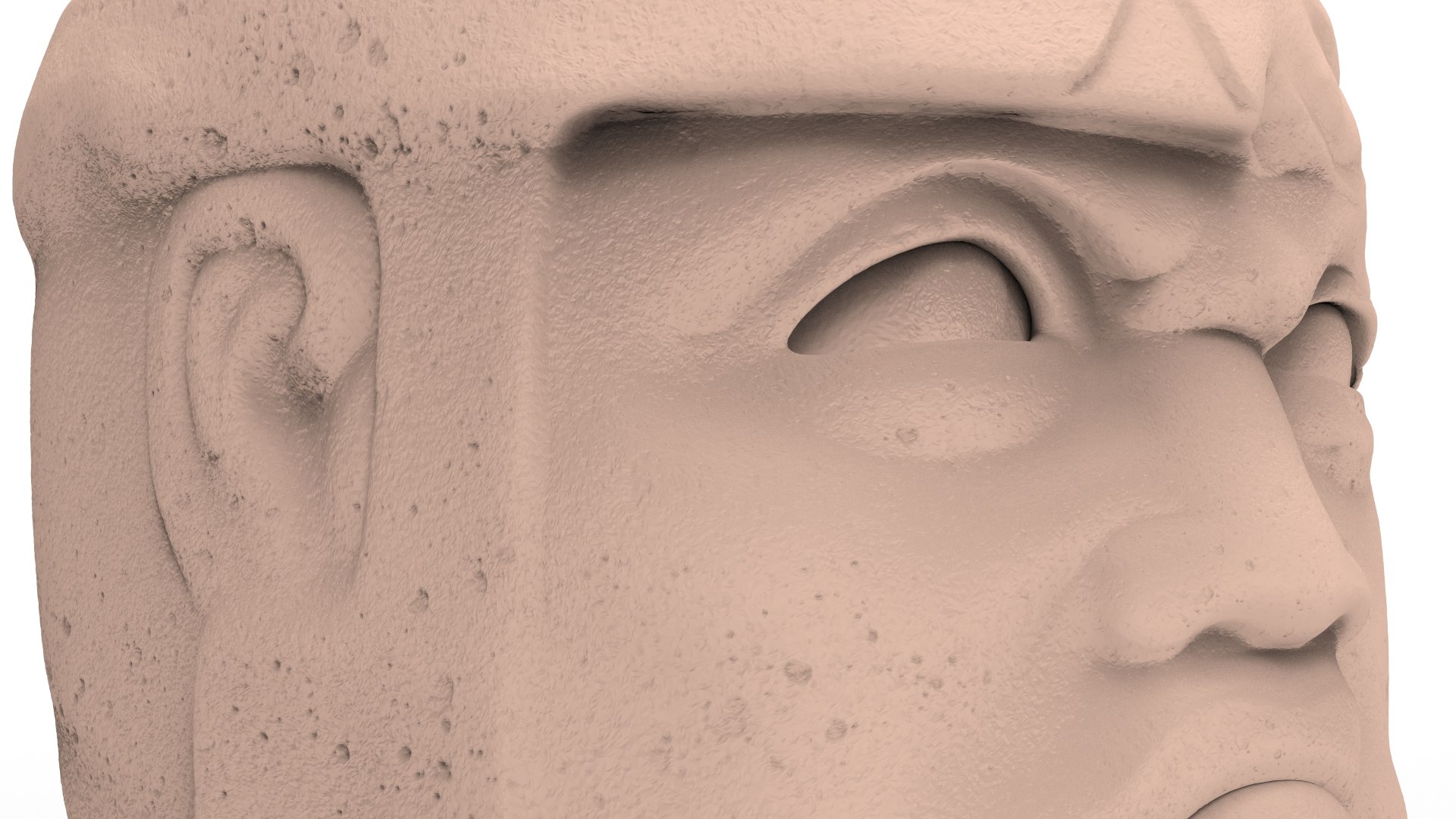 3D La Venta Colossal Head - TurboSquid 2156914
