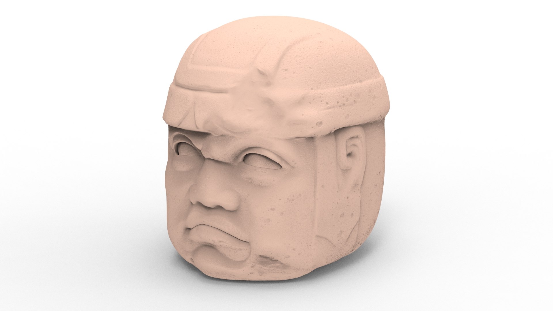 3D La Venta Colossal Head TurboSquid 2156914