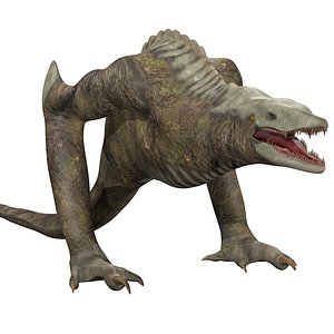 Skullcrawler Rigged - Giant reptile model