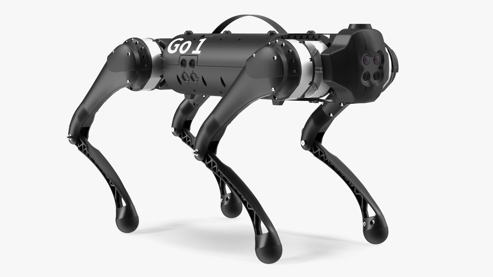 Unitree Go1 EDU Plus Black Rigged For Maya 3D Model TurboSquid 2189740