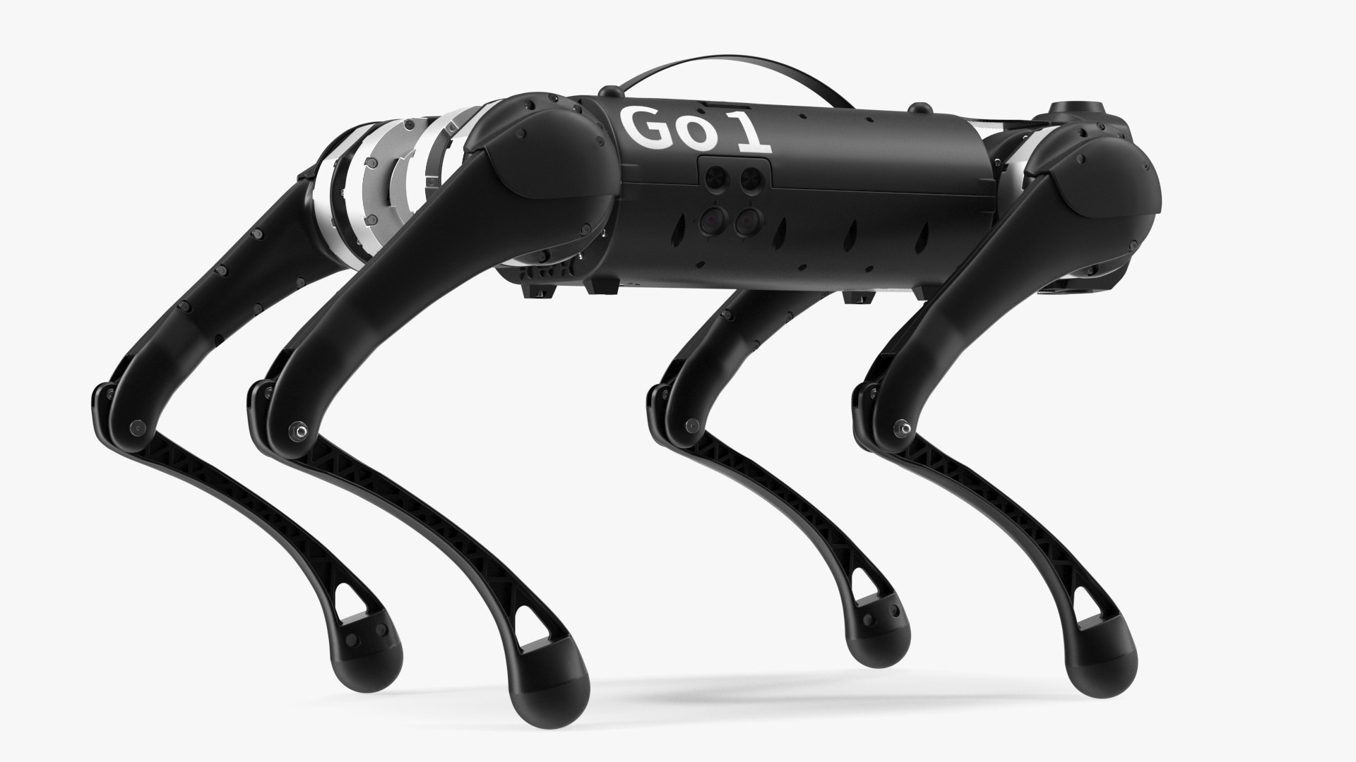 Unitree Go1 EDU Plus Black Rigged For Maya 3D Model TurboSquid 2189740