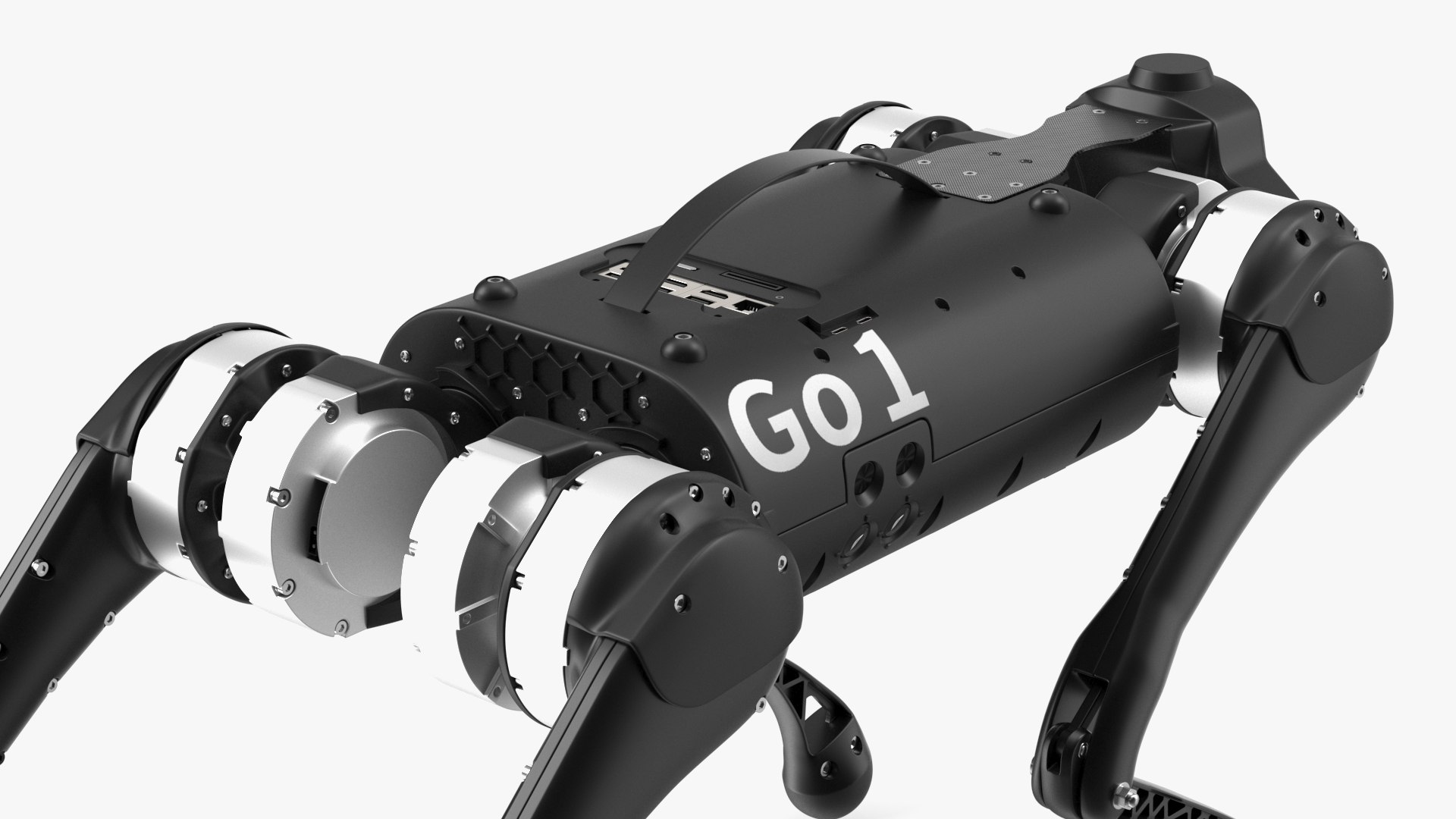 Unitree Go1 EDU Plus Black Rigged For Maya 3D Model TurboSquid 2189740