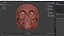 メキシコのエスニックシュガースカル3Dプリントモデル