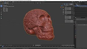 Mexican ethnic sugar skull 3D print