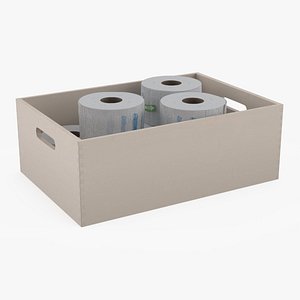 3D Barber Neck Strip Rolls in Wooden Box