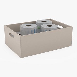 Barber Neck Strip Rolls in Wooden Box