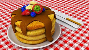 3D model Pancakes