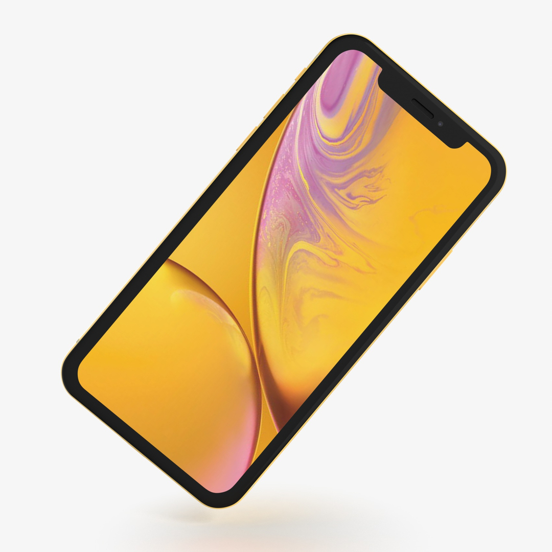 3D Apple Iphone Xr Yellow Model TurboSquid 1382892