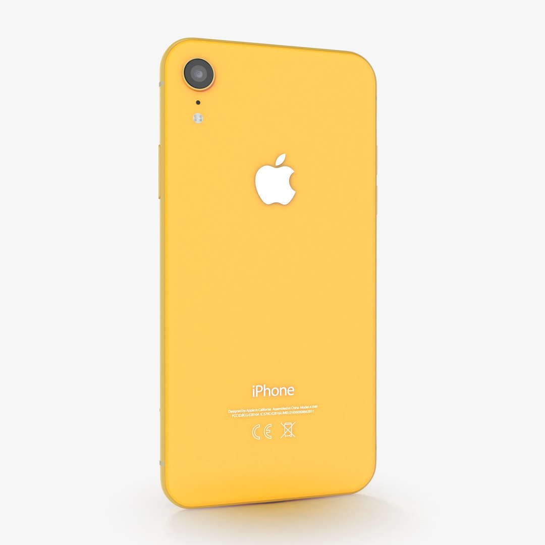 3D Apple Iphone Xr Yellow Model TurboSquid 1382892