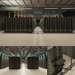 Server Room Interior 3D model