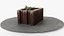 Photorealistic 3D scan of concrete abandoned empty planter