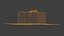 Photorealistic 3D scan of concrete abandoned empty planter