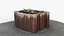 Photorealistic 3D scan of concrete abandoned empty planter