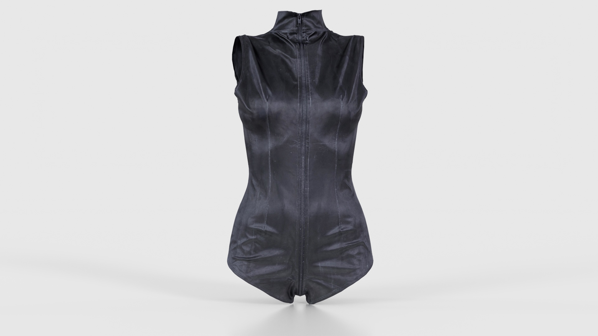3D Triple Zipper Vinyl Bodysuit Remastered - TurboSquid 2360741