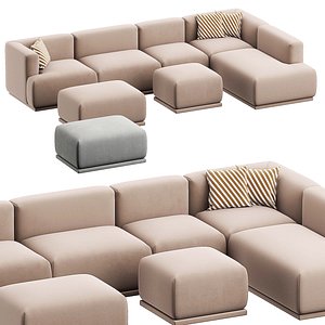 3D marso modular sofa jamni