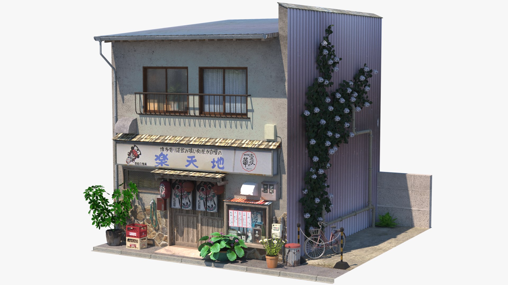 3D Japanese Buildings Bundle 4 Model - TurboSquid 2556064