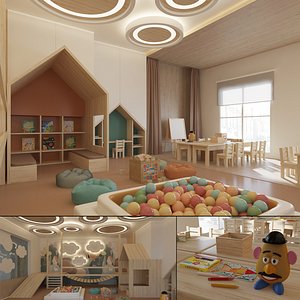 Modern Kindergarten Interior 3D model