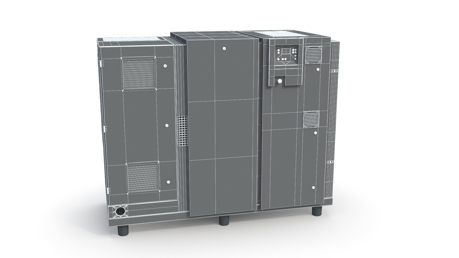 3D Screw Compressor PBR - TurboSquid 1842327