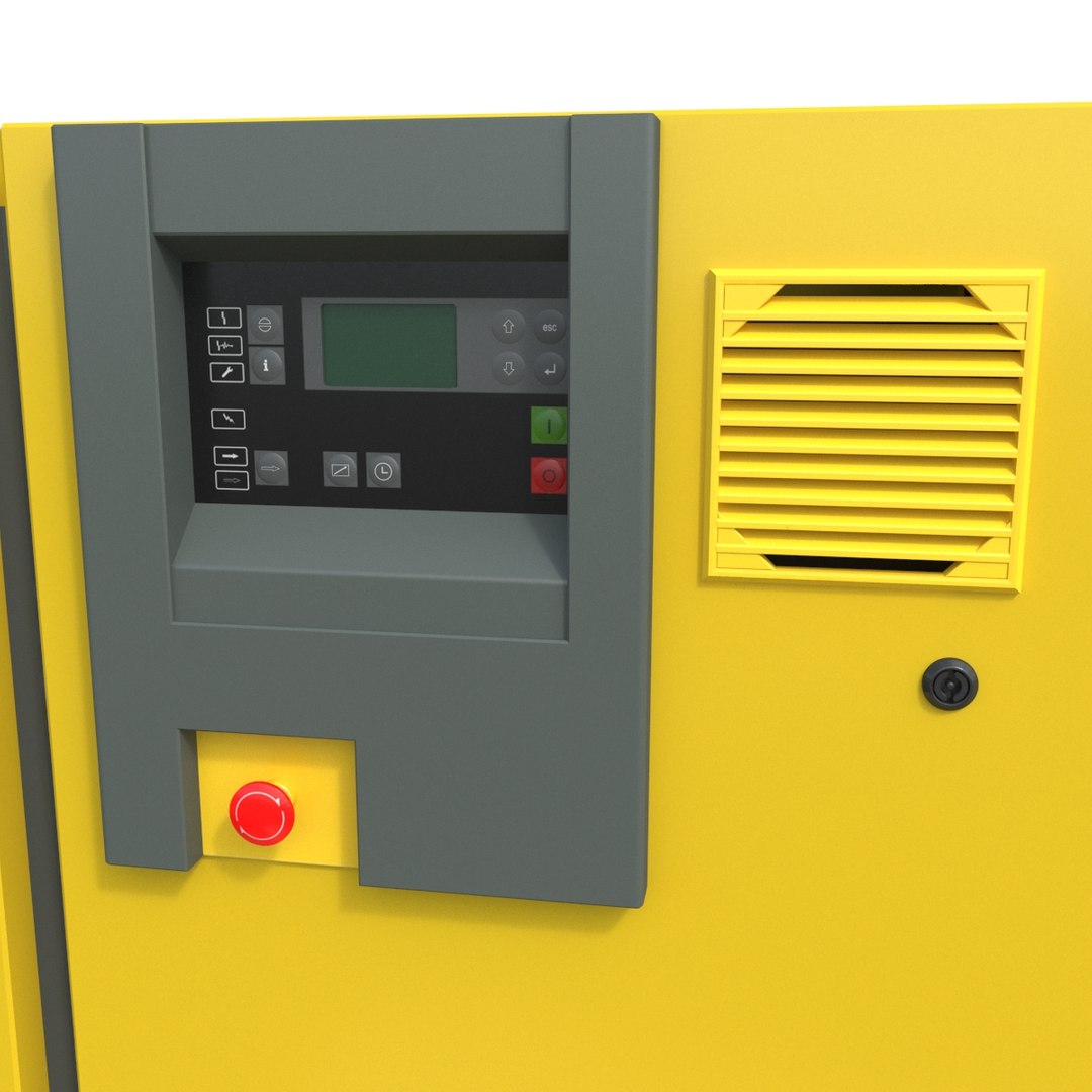 3D Screw Compressor PBR - TurboSquid 1842327