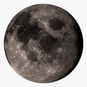 3d moon 32k model