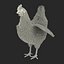 Rigged Chicken with Rollaway Nest Box Collection for Maya model
