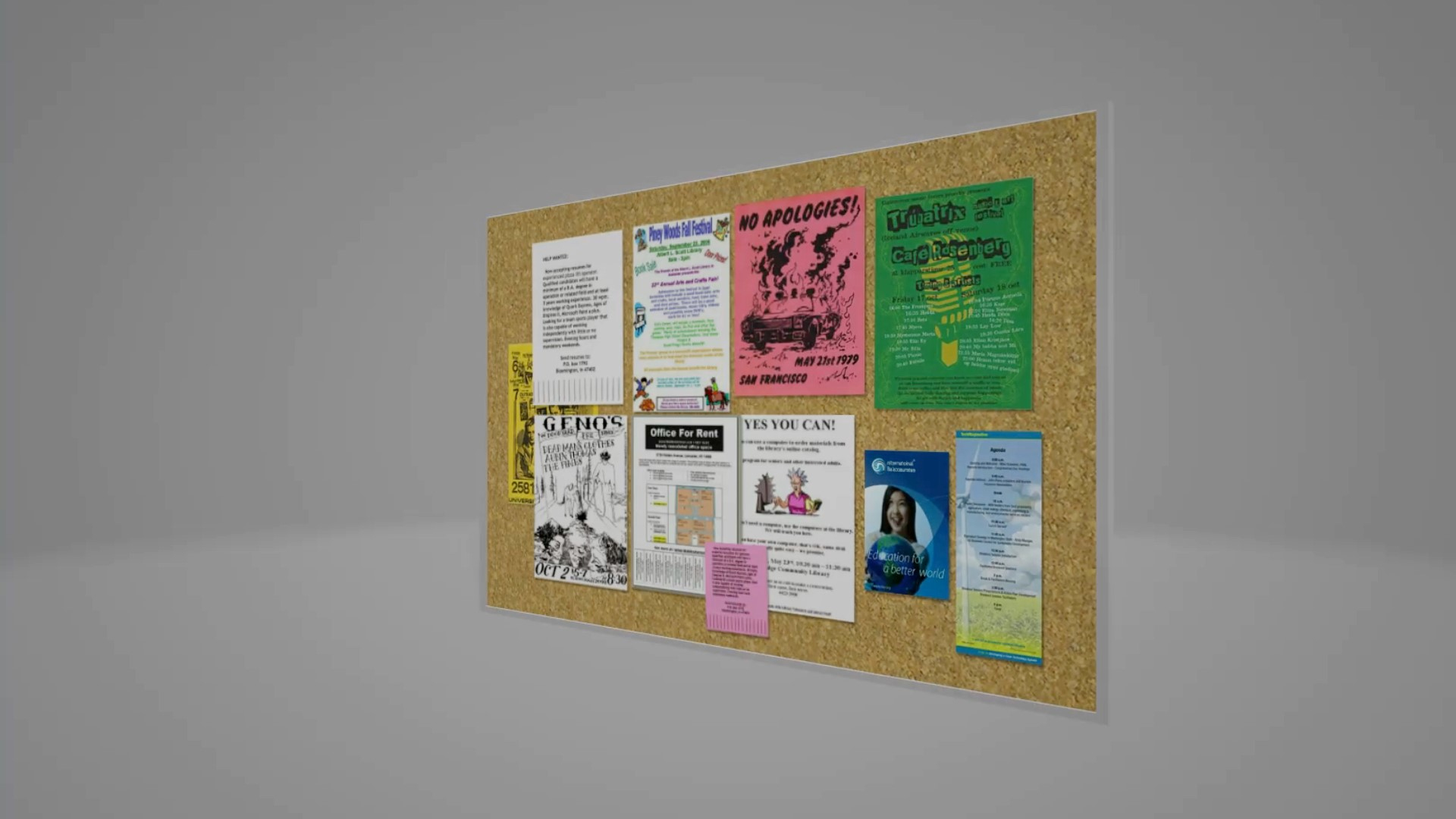 Corkboards With Flyers 3D https://p.turbosquid.com/ts-thumb/D7/vjOldo/mP/tt/jpg/1722689692/1920x1080/turn_fit_q99/f543e4c889279cb671f4f6ae9ae4397bea2dd266/tt-1.jpg