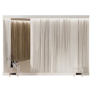 3D Serenity Headboard 3D model