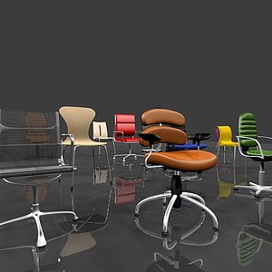 office chairs 3d model