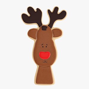 3D christmas cookie deer