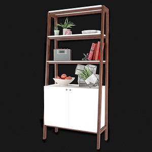 bookcase modernism cabinet 3D model