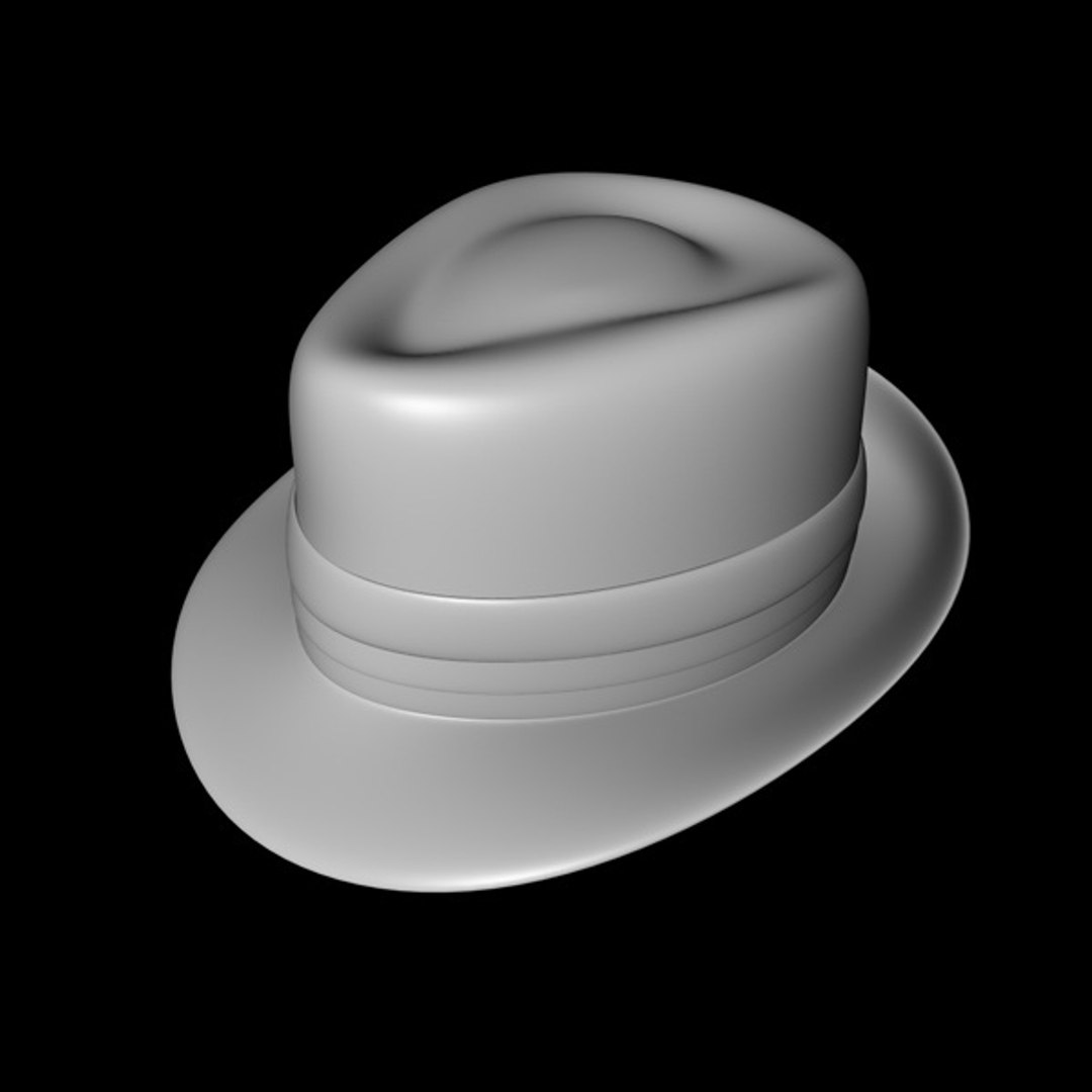 3d Model Fedora Hat Frank Sinatra