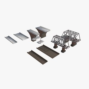 a set of railway bridges model
