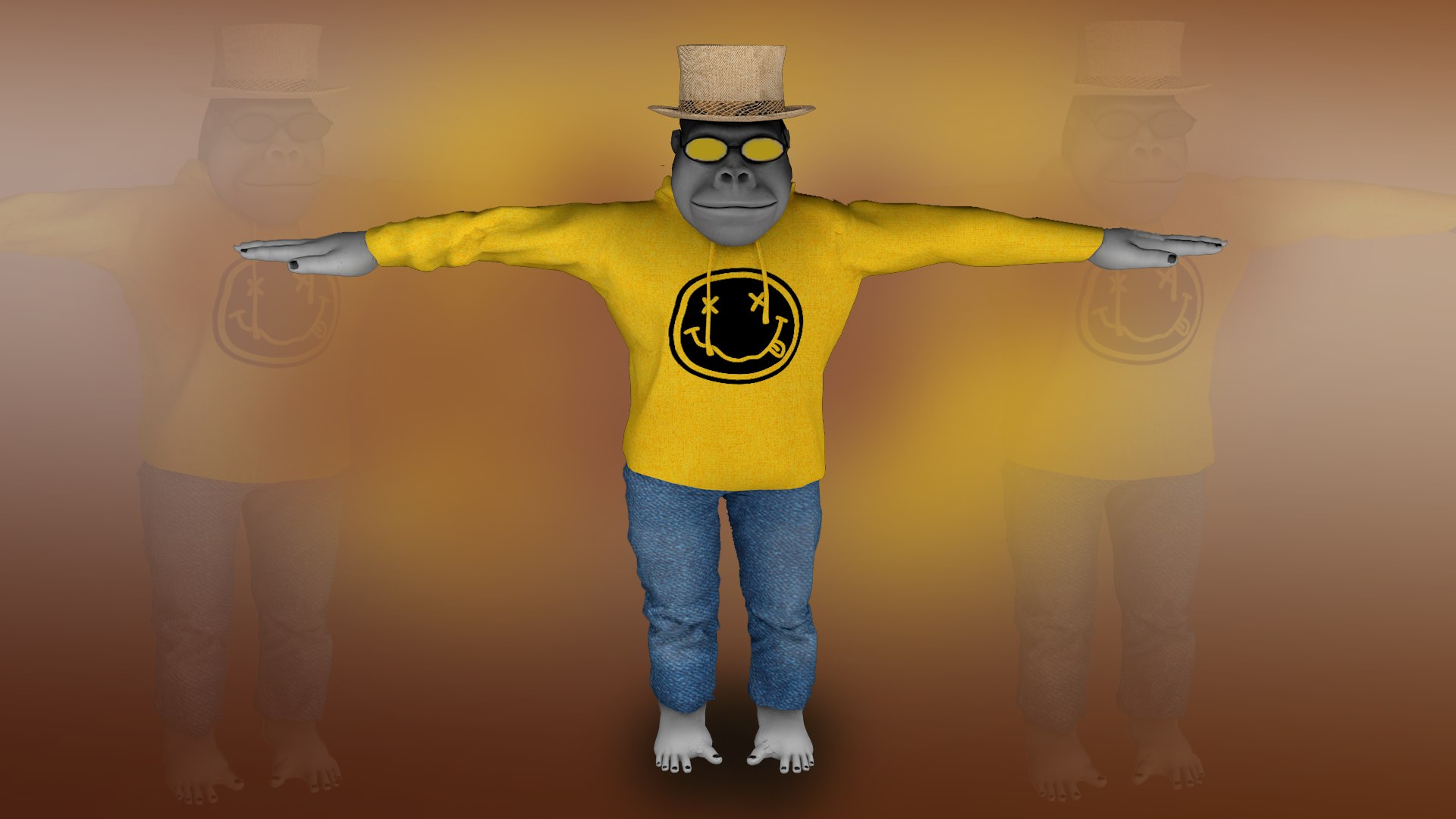 Humanoid Gorilla Characters Male Female 3D model https://p.turbosquid.com/ts-thumb/D8/3d1uaY/wy/gorila3f2/png/1643018216/1920x1080/fit_q87/2e0b416bc0f1be01b78b4d7ff864f21d8cc915e5/gorila3f2.jpg