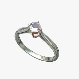 Blender Solitaire Ring 3D