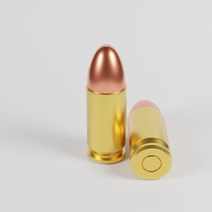 9mm bullet 3D model