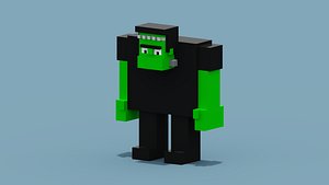 Voxel Frankenstein 3D model