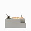 Astrea metal polished qube table