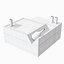 Astrea metal polished qube table