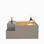 Astrea metal polished qube table