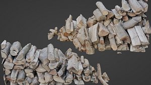 3D model Logs Stack