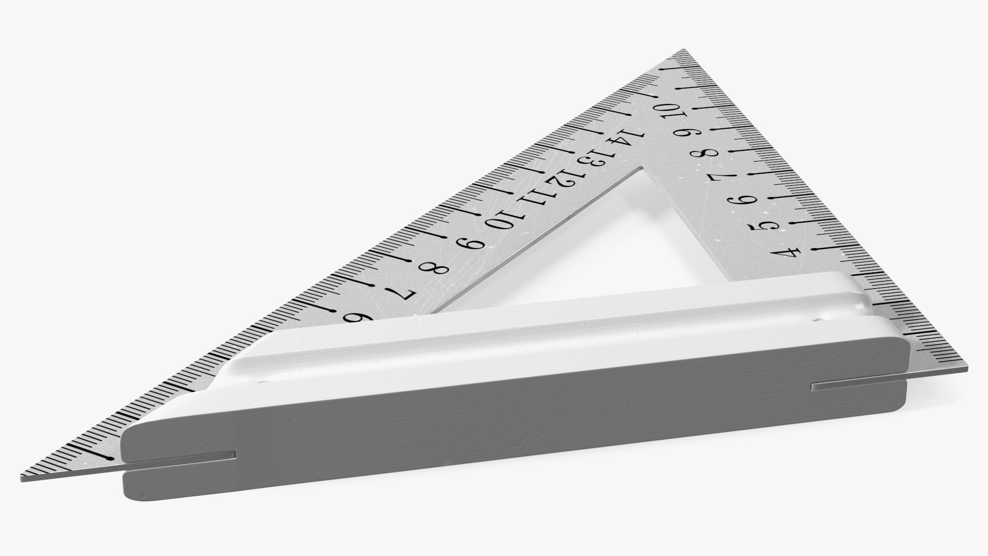 Metal Triangle Ruler 3D Model - TurboSquid 2115384