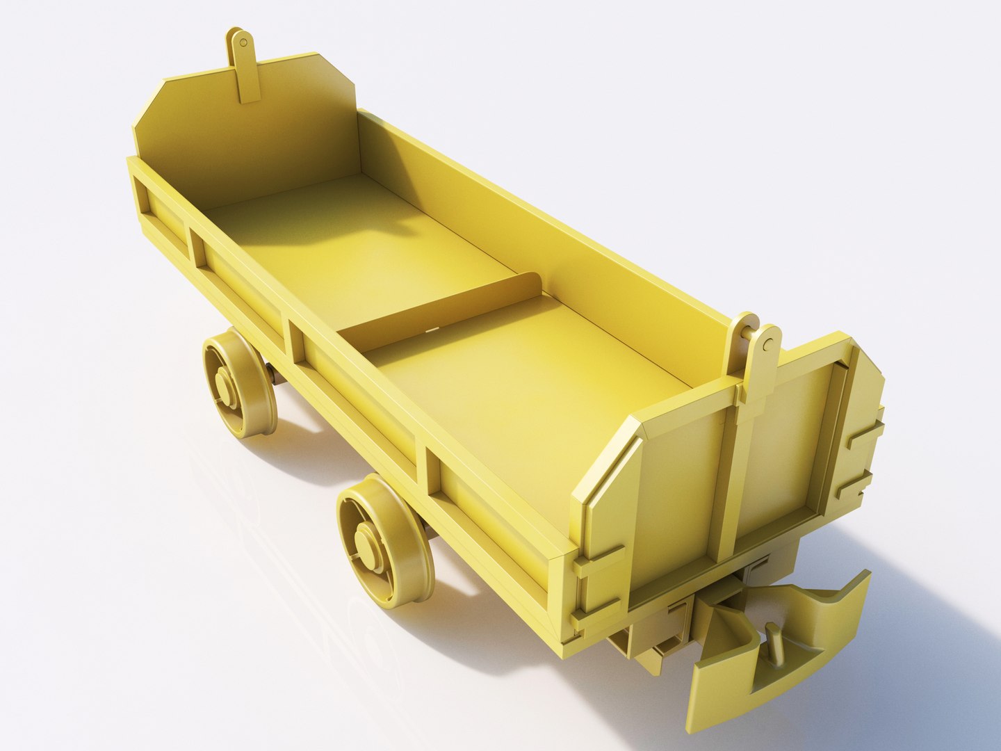 Cart Materials Railway 3d Model